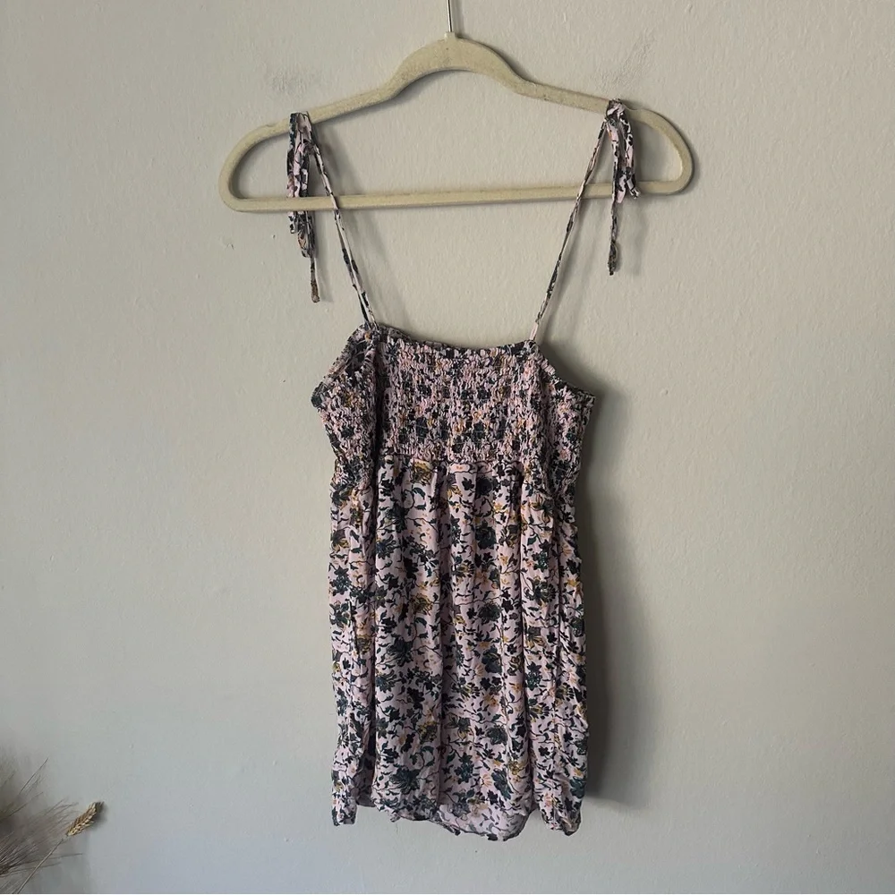 Urban Outfitters UO Out from Under Izzy Floral Smocked Romper L - Picture 8 of 10